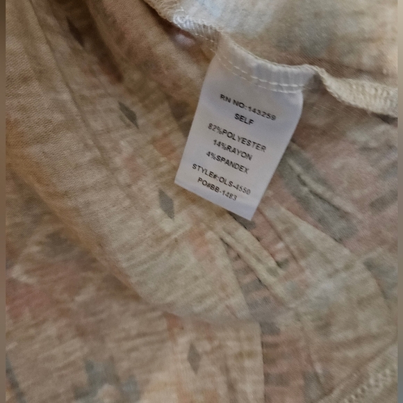 Oragami Boho Chic Patterned Top - Picture 3 of 5